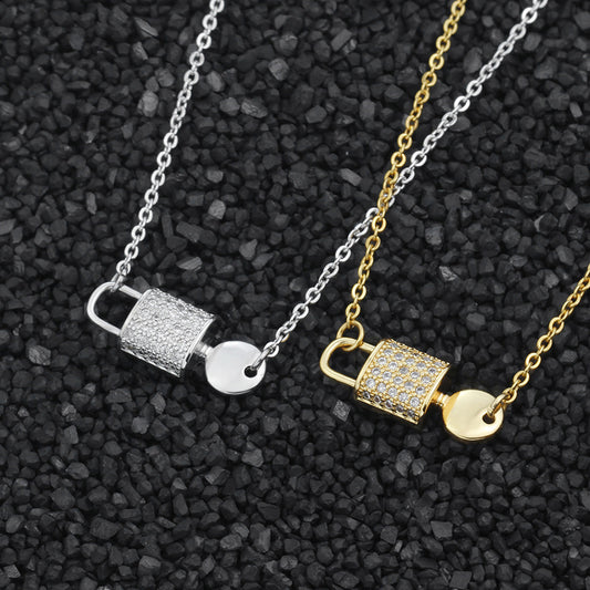 Lock & Sparkle Necklace