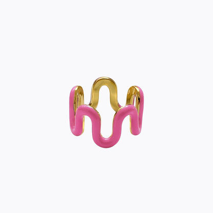 Vivid Vibes Wave Ring