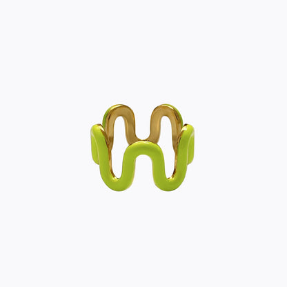 Vivid Vibes Wave Ring