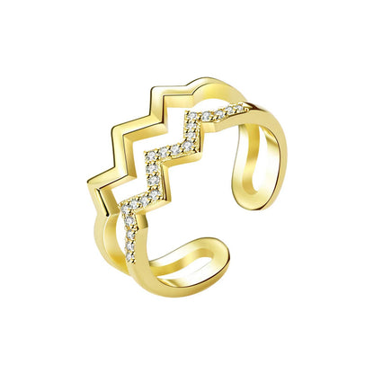 Life’s Journey Zigzag Ring