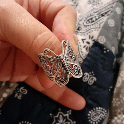 Sterling Silver Butterfly Ring