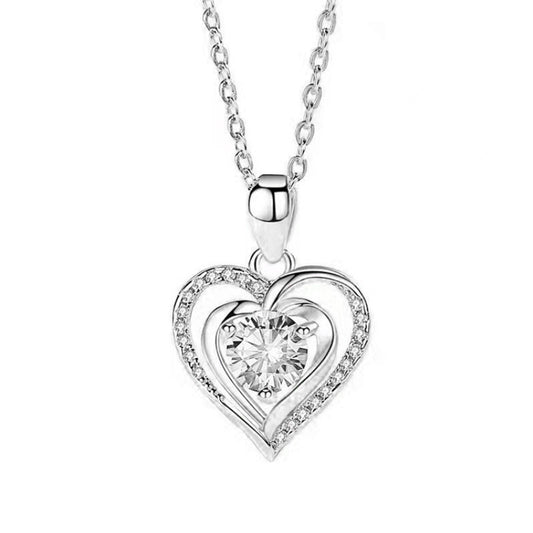 Luminous Heart Embrace Necklace