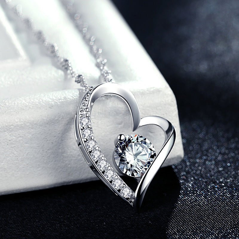 Eternal Diamond Heart Necklace