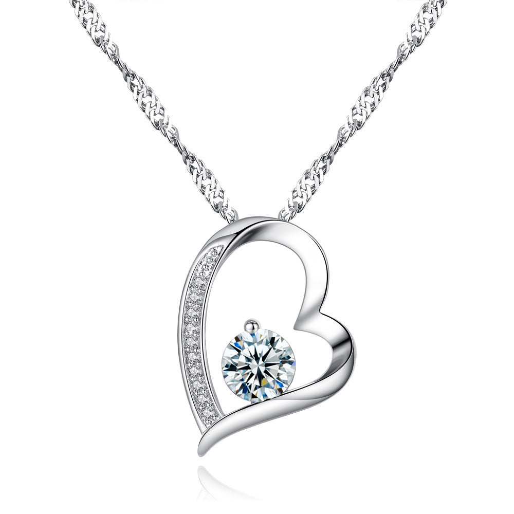 Eternal Diamond Heart Necklace