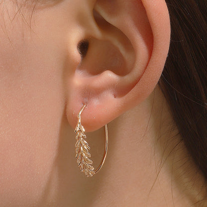 Golden Laurel Embrace Earrings