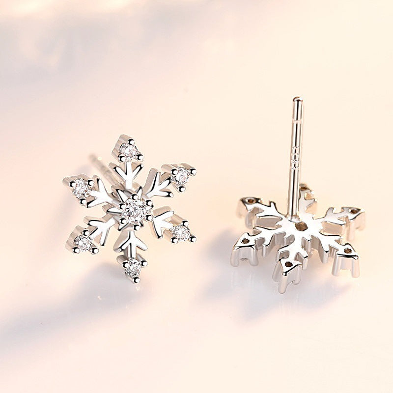 Crystal Snowfall Sterling Silver Earrings