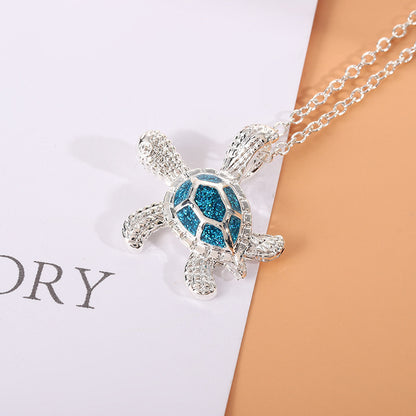 Turtle Oasis Sterling Silver Necklace