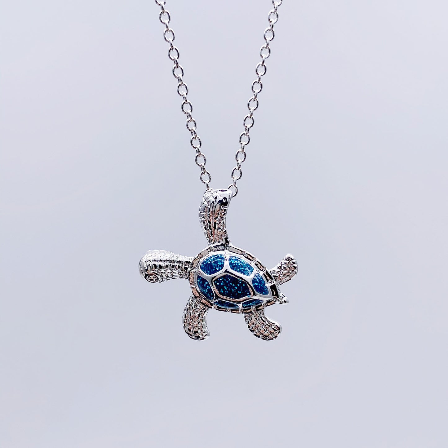 Turtle Oasis Sterling Silver Necklace